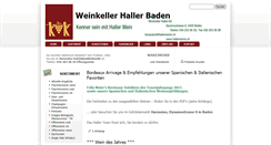 Desktop Screenshot of hallerweine.ch